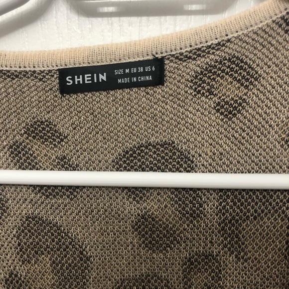 Long Shein Leopard Cardigan Medium - Picture 3 of 3